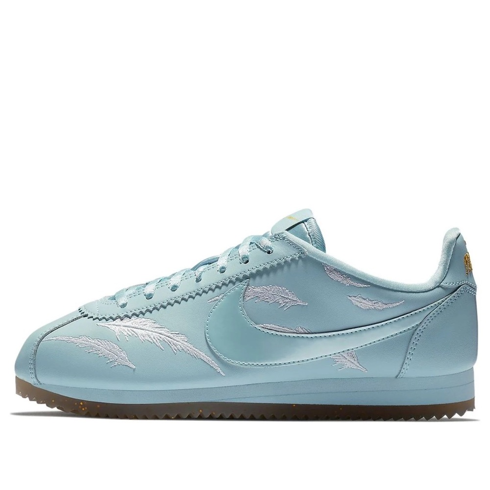 Nike | Women's Turquoise ‘Ocean Bliss’ Cortez Lace Up Leather Sneakers Size 6.5 - Picture 15 of 15